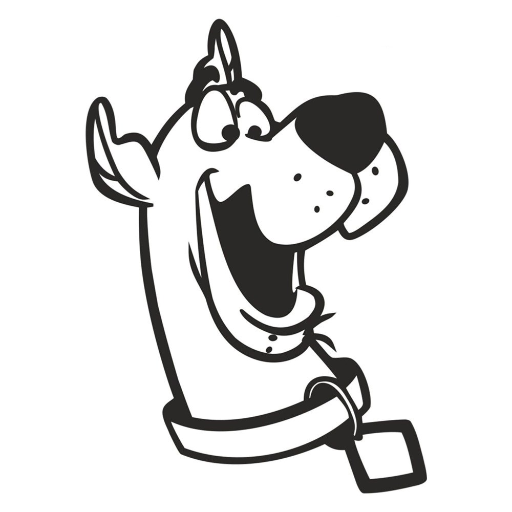 Duvar Dekor Süs Mdf Ahşap Scooby Doo Temalı 23 x 32 Siyah Renk