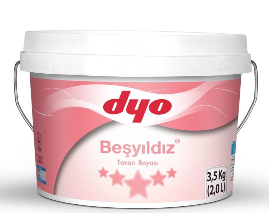 Dyo Beşyıldız Tavan Boyası 3 Kg Beyaz