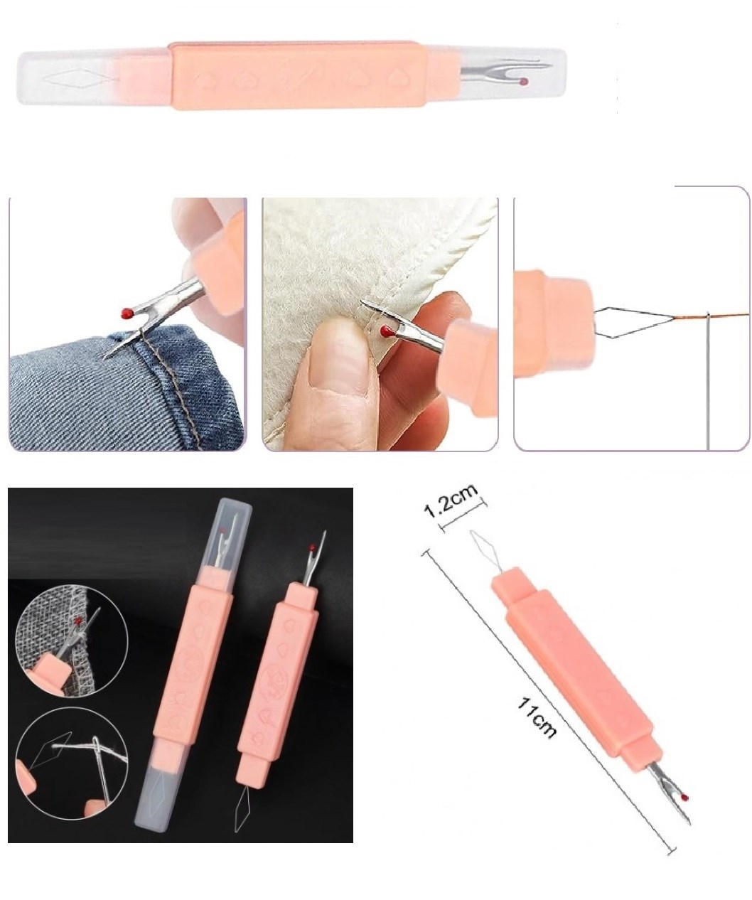 2 Fonksiyonlu Dikiş Sökme Ve İğne İplik Takma Aparatı