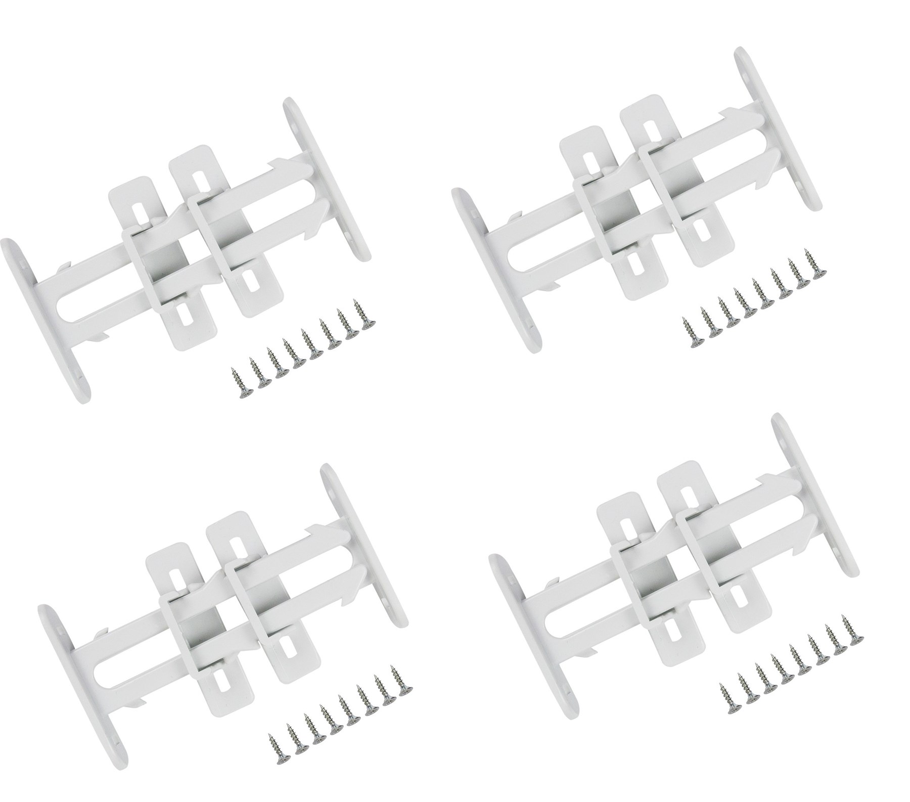 4 Adet Bebek Çocuk Koruma Kilidi - Dolap Çekmece Kilidi Sürgülü Kilit