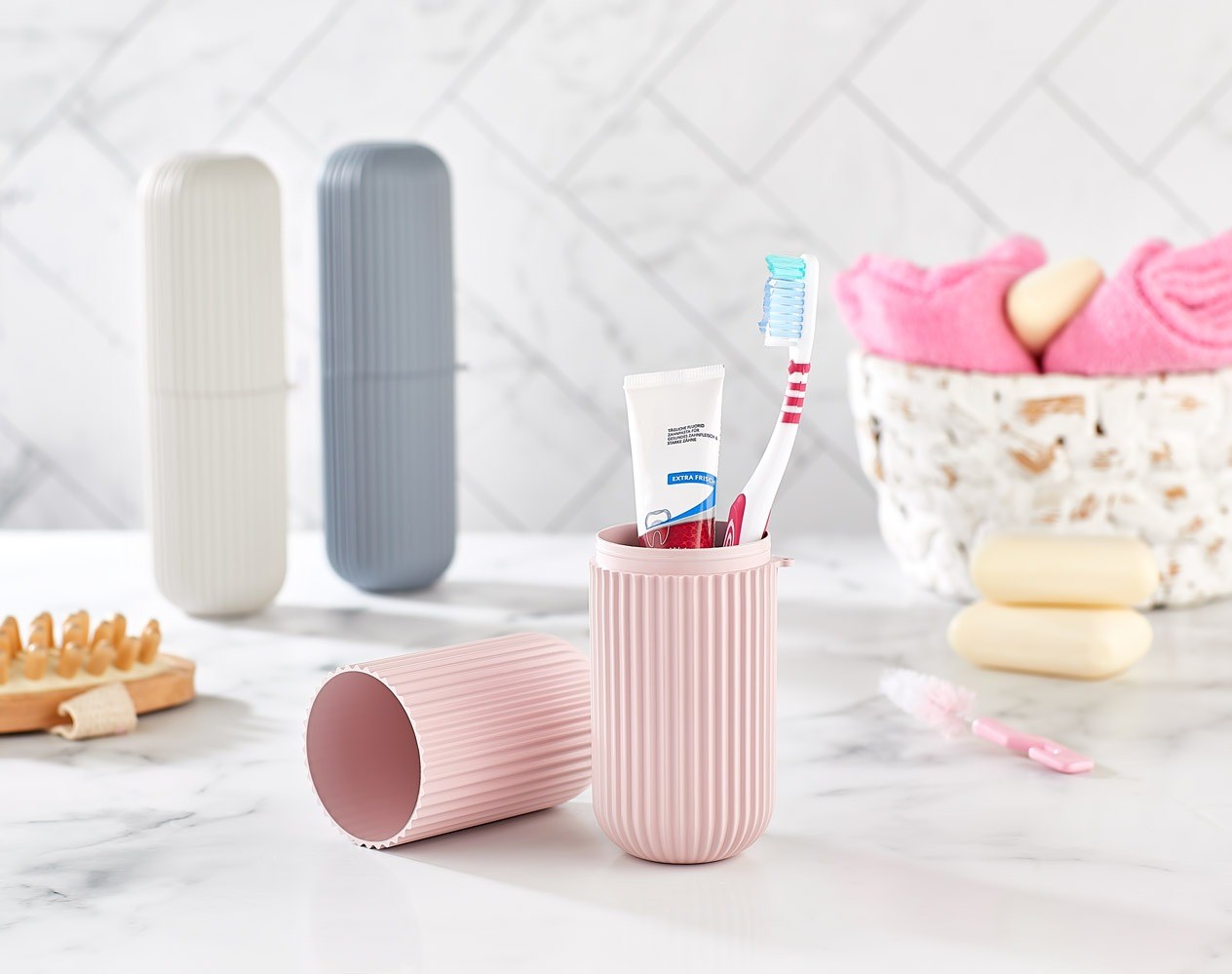 2 Adet Seyahat Kabı Çanta İçi Makyaj Kutusu