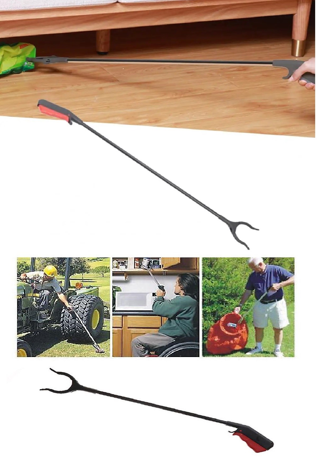 Uzanma Aparatı - Çöp Toplama Aparatı - Akvaryum Maşası (70 Cm)