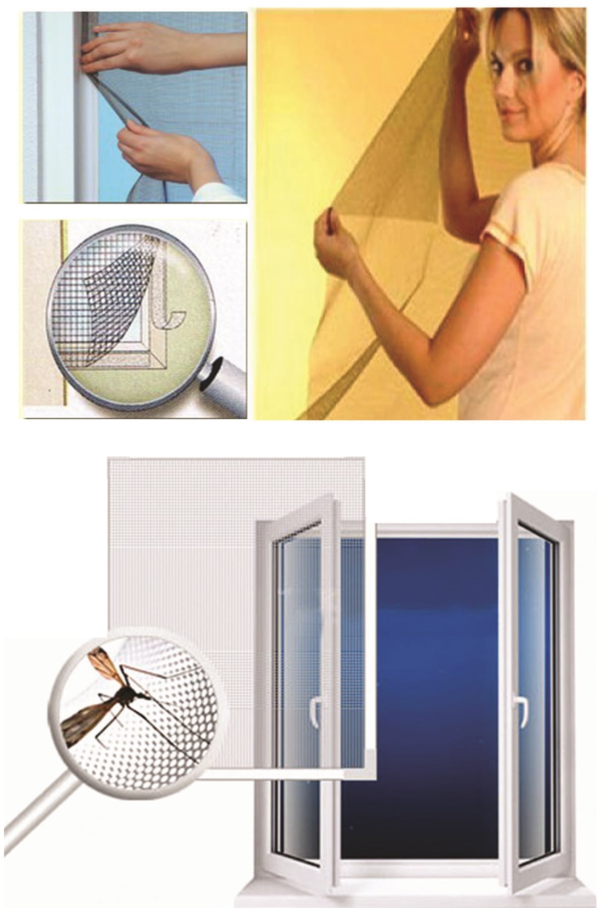 Pencere Cam Sinekliği ( 150 Cm X 100 Cm. )