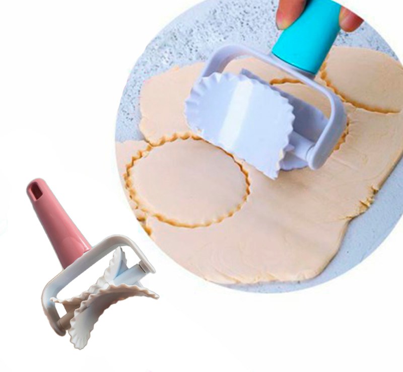 Tırtıklı Daire Şeklinde Hamur Kesici Kurabiye Ruleti