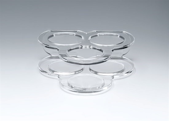 Akrilik 3Lü Sosluk Standı /Papatya Model-18534