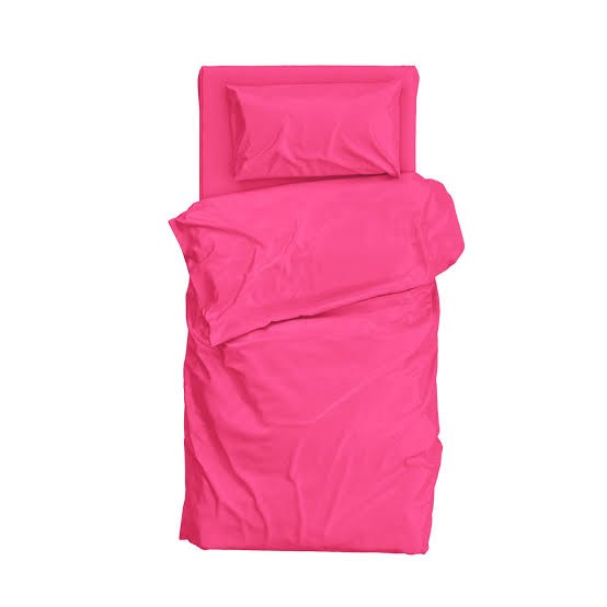 3 Parça pembe tek kişilik nevresim takımı