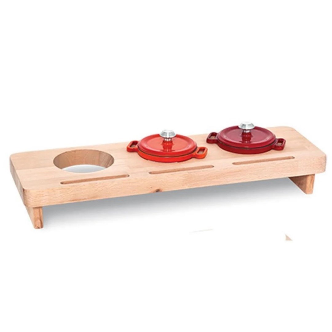 Ahşap Altlık Mini 3 Tencere İçin