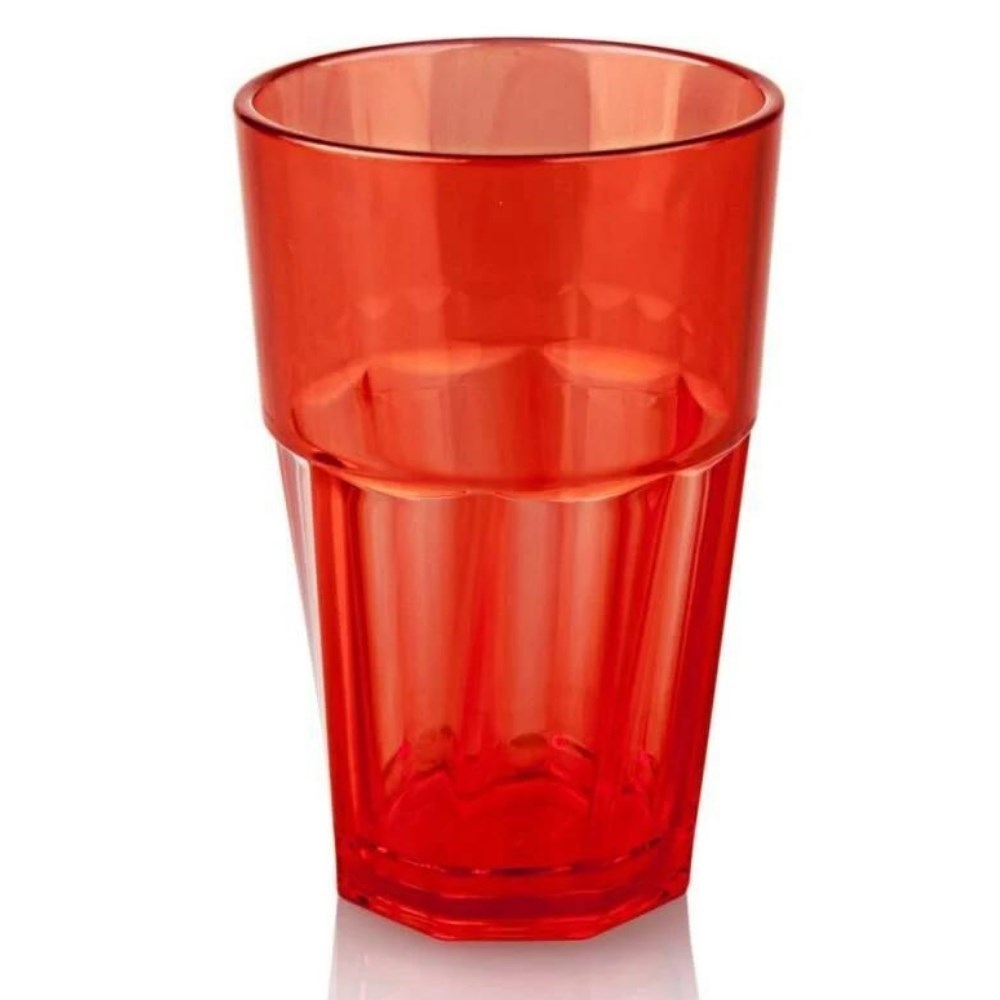Polikarbonat Bardak 400 ml Kırmızı