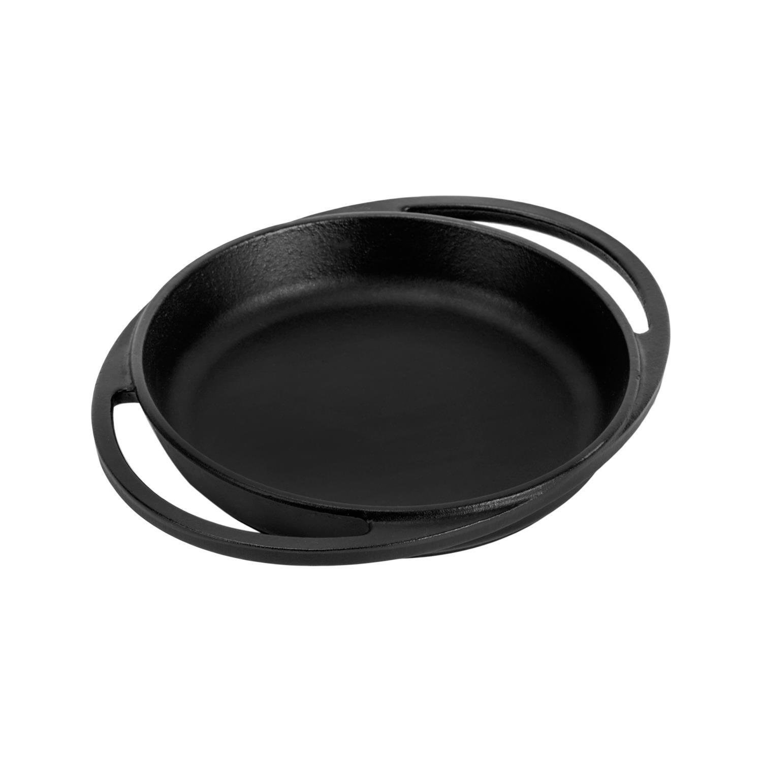 Döküm Yuvarlak Sahan Döküm Demir Yekpare Çift Kulplu 20 cm