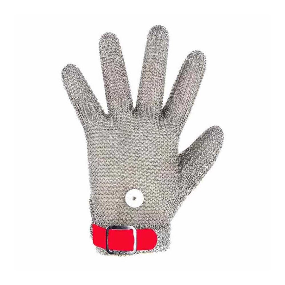 Çelik Eldiven Kırmızı (M)