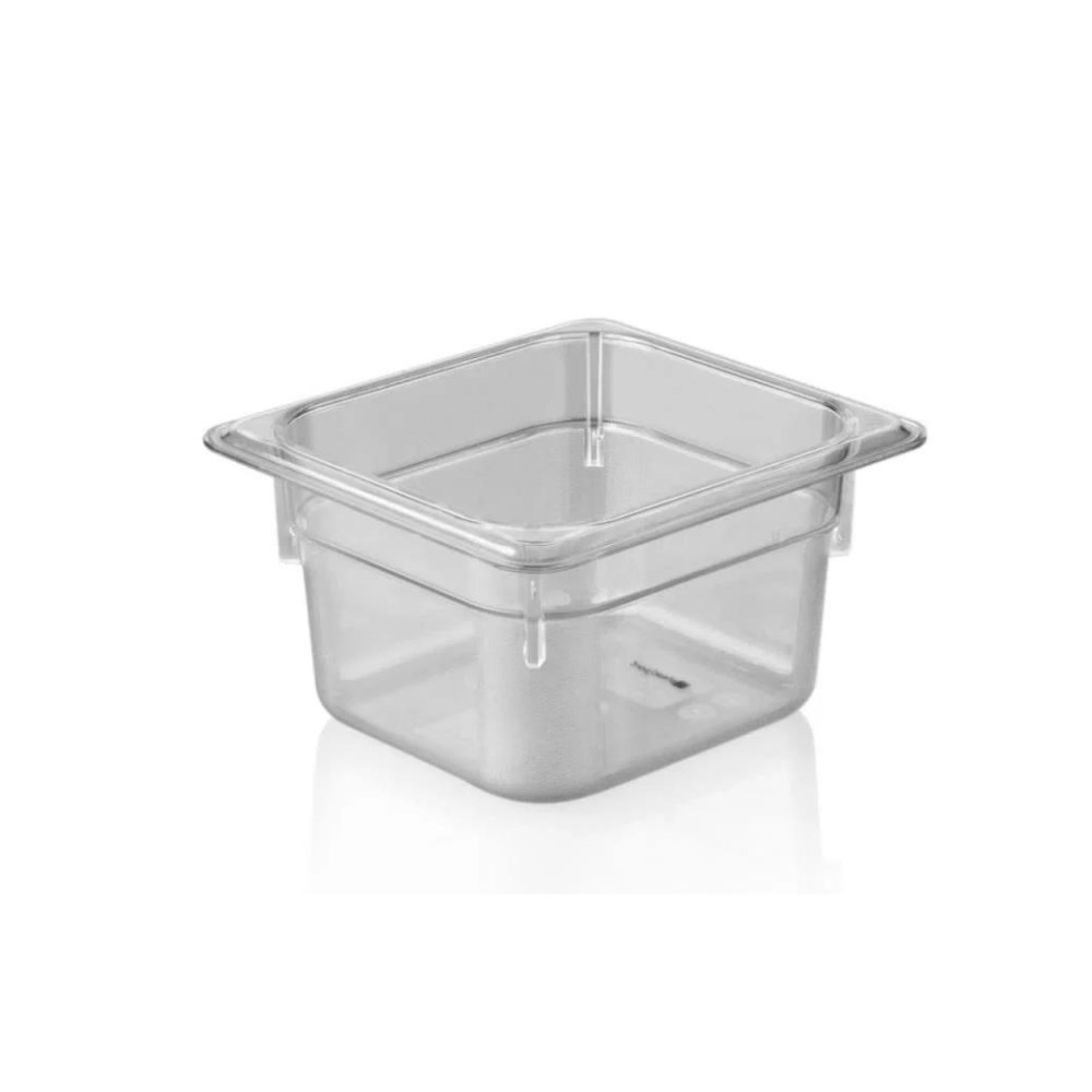 Polikarbon Şeffaf Gastronom Küvet 1/6 100 mm