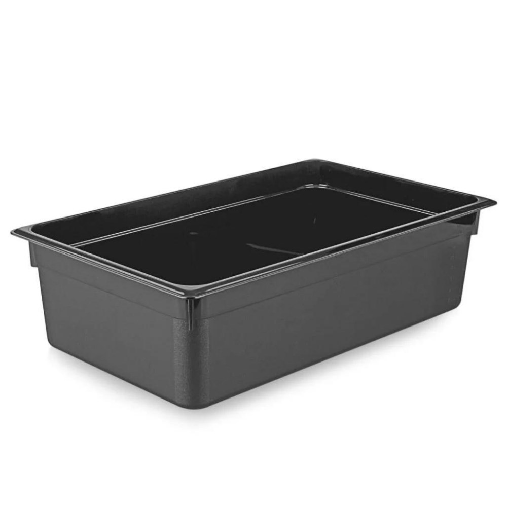 Polikarbon Siyah Gastronom Küvet 1/1 150 mm