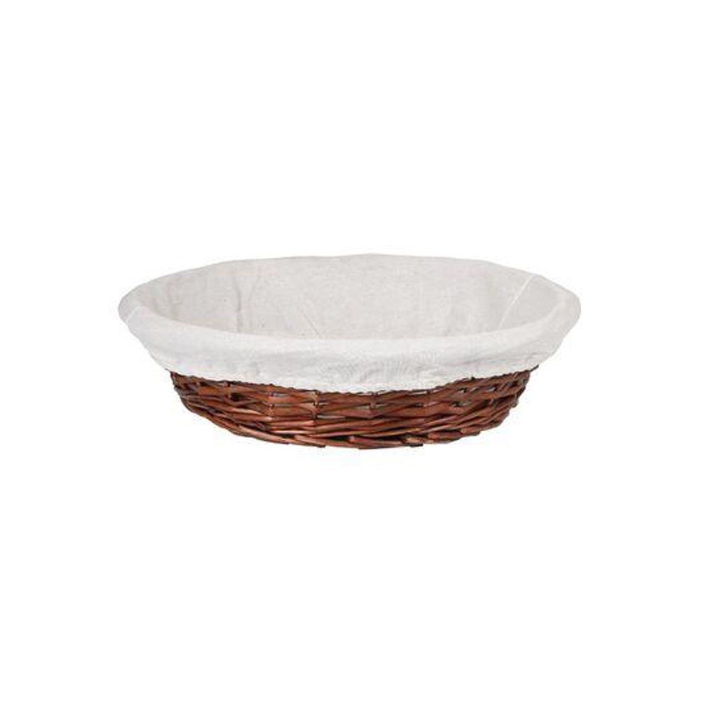 Hasır Bezli Yuvarlak Ekmek Sepeti