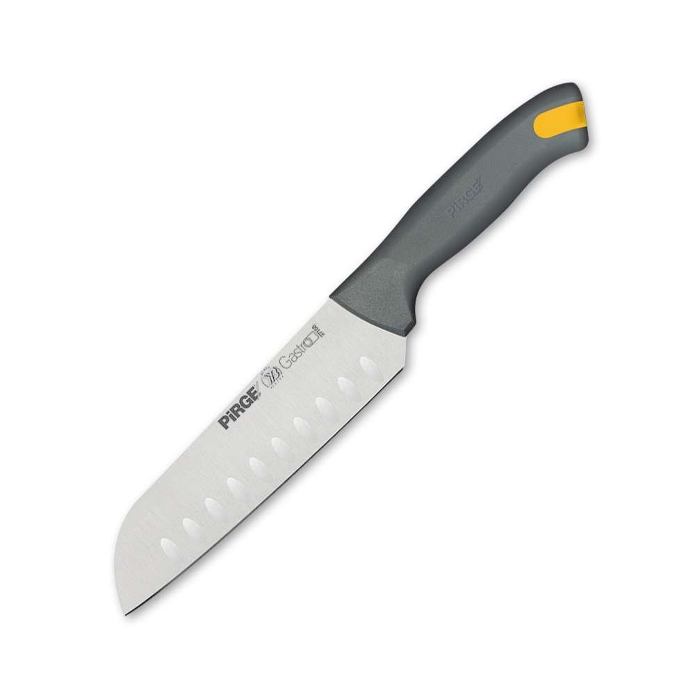 Gastro Santoku Bıçağı Oluklu 17 cm Gri
