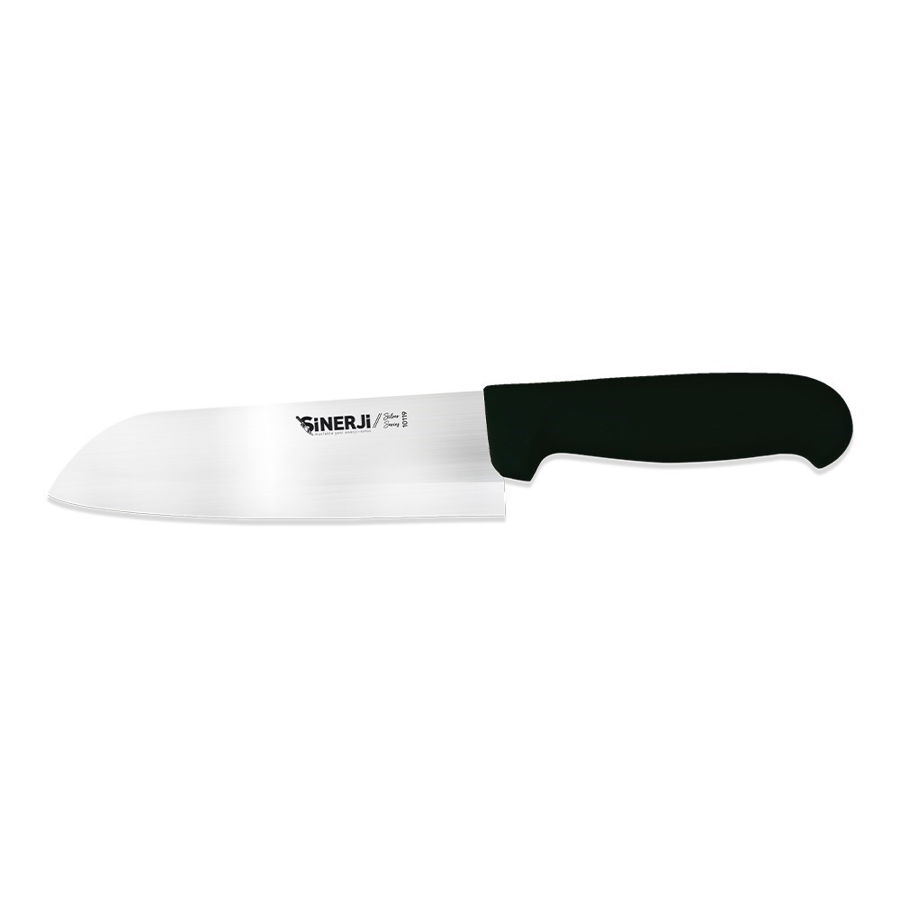 Silver Santoku Şef Bıçağı 18 cm Siyah