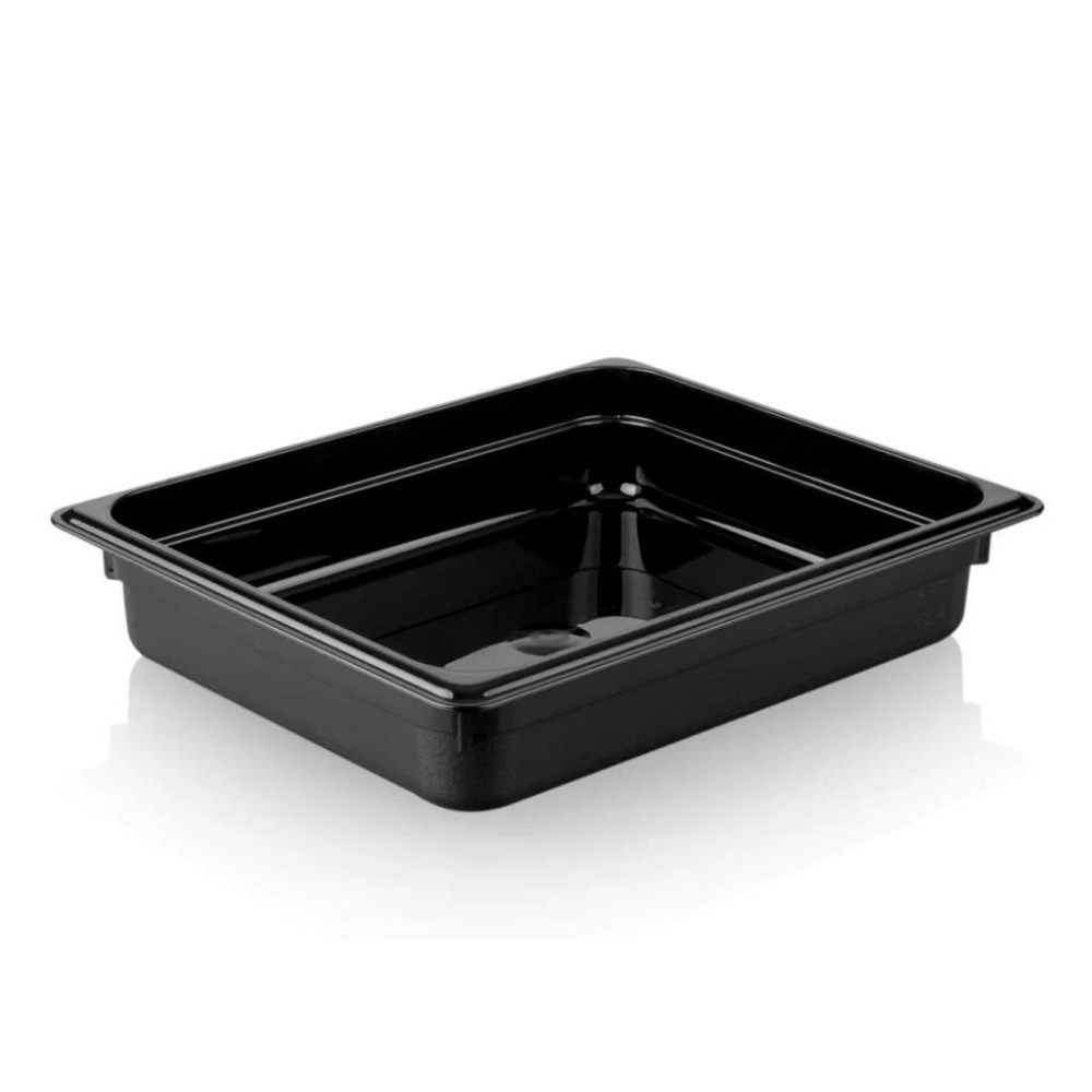 Polikarbon Siyah Gastronom Küvet 1/2 65 mm