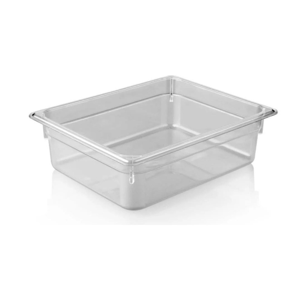Polikarbon Şeffaf Gastronom Küvet 1/2 100 mm