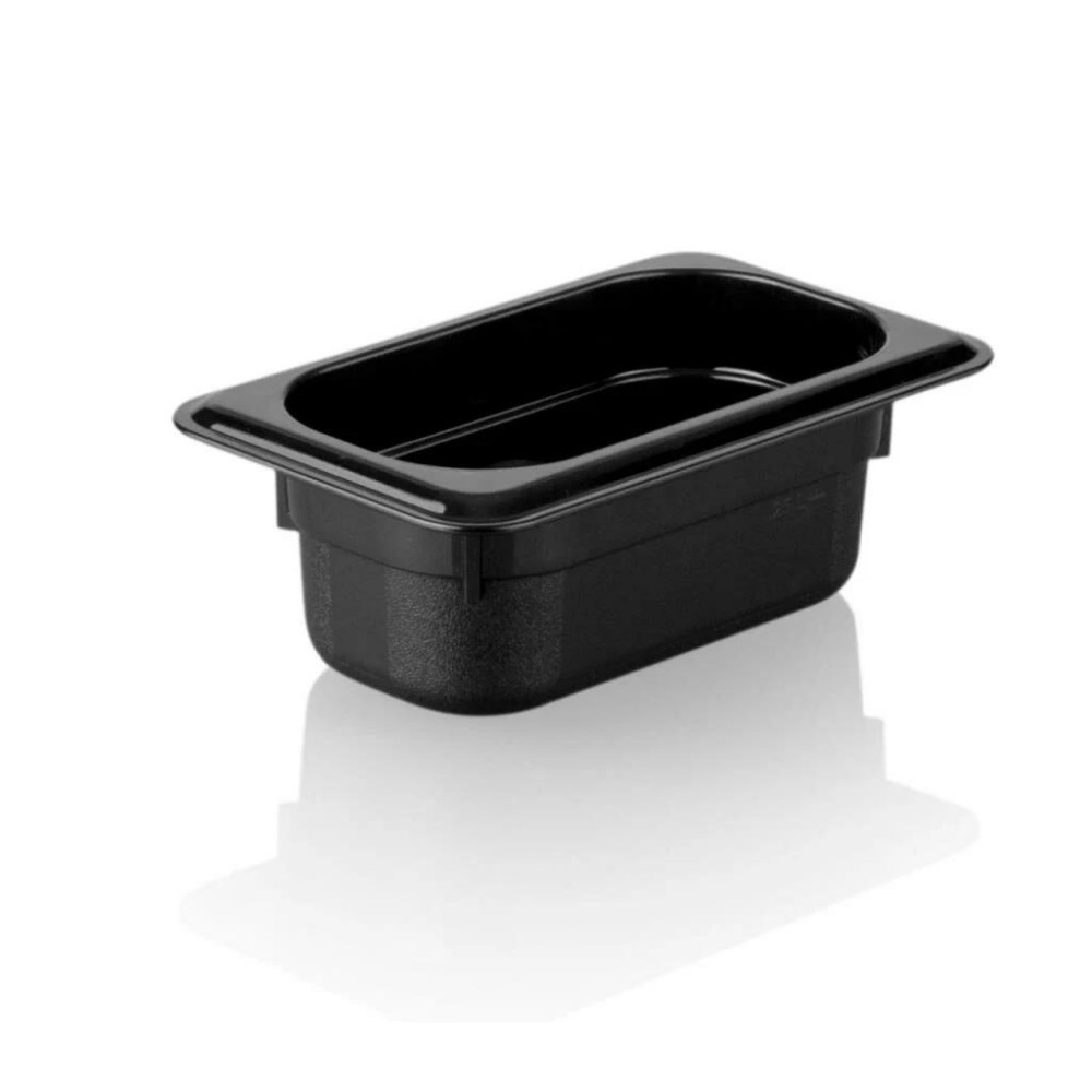 Polikarbon Siyah Gastronom Küvet 1/9 65 mm