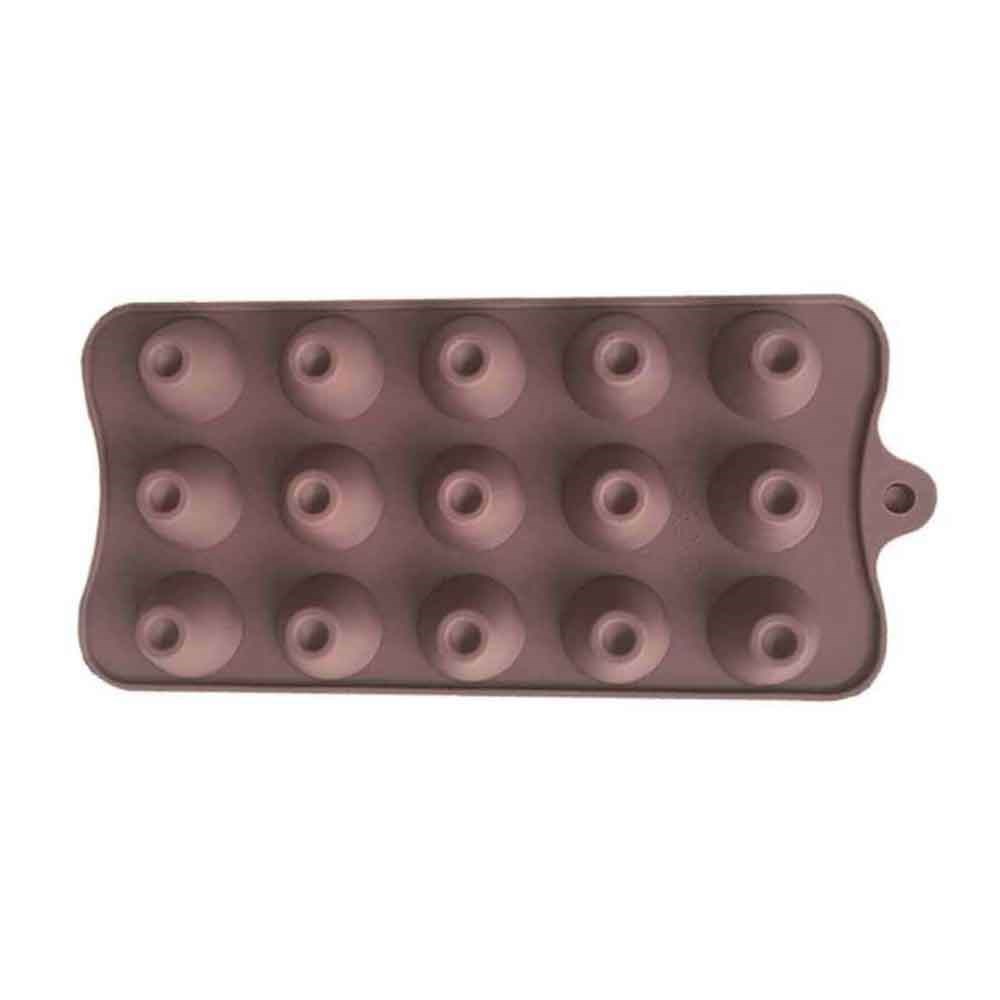 Silikon Çikolata Kalıbı Yuvarlak Dolgulu