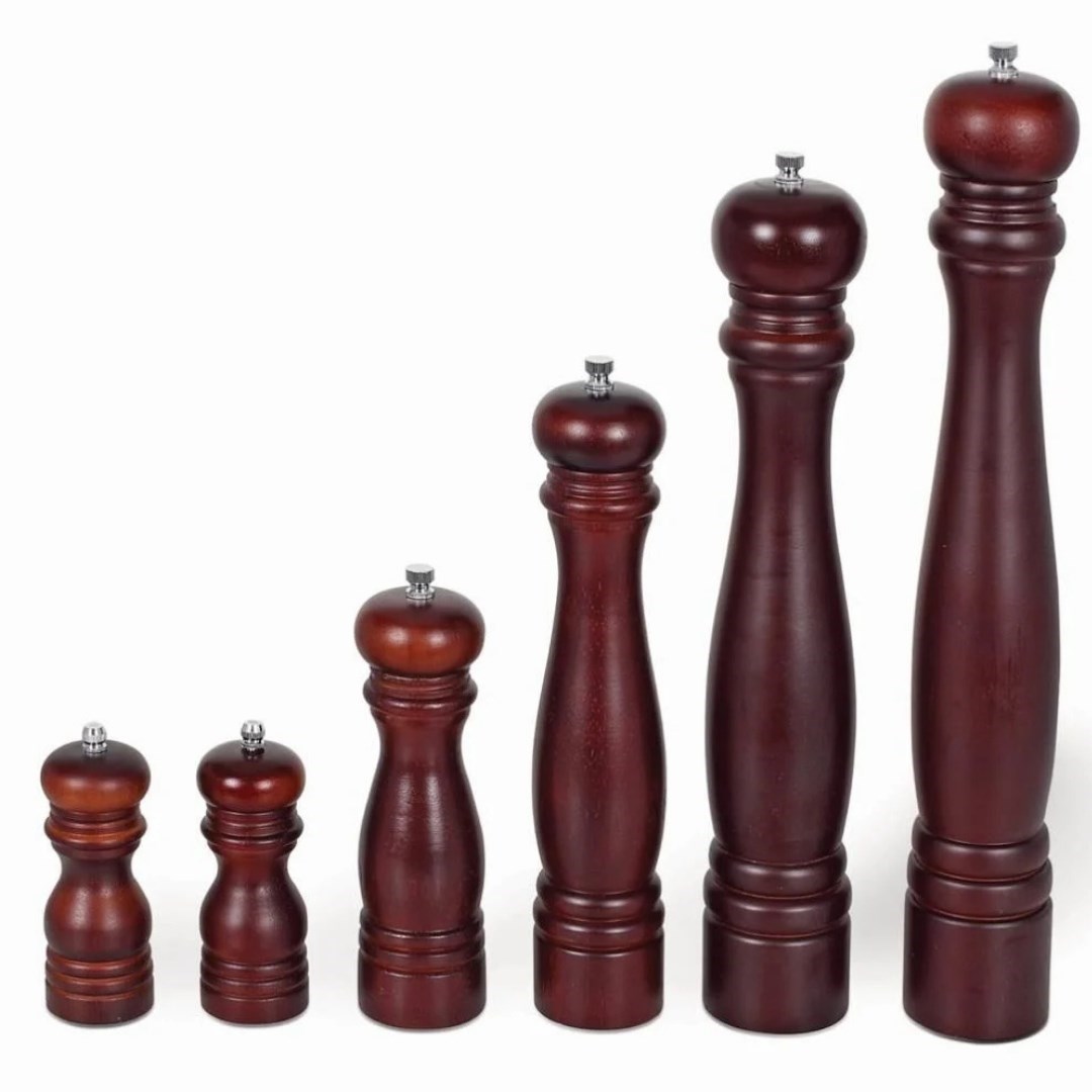 Ahşap Değirmen Çelik Bıçaklı Karabiberlik 13 cm