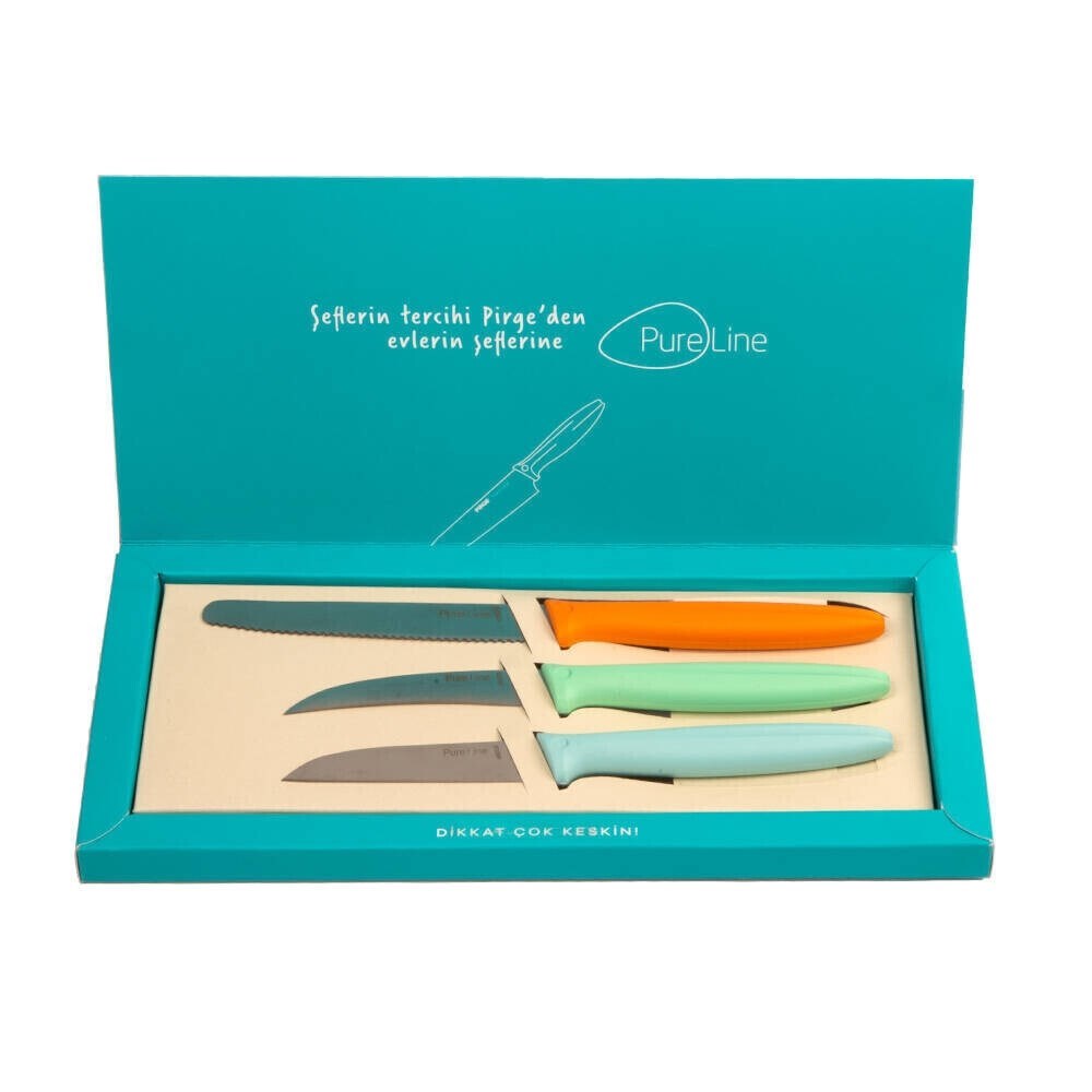 Pure Line Sebze Meyve Bıçak Seti Karışık Renk