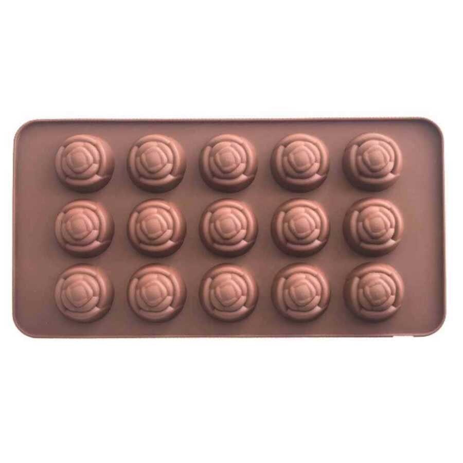 Çiçek Silikon Çikolata Kabı