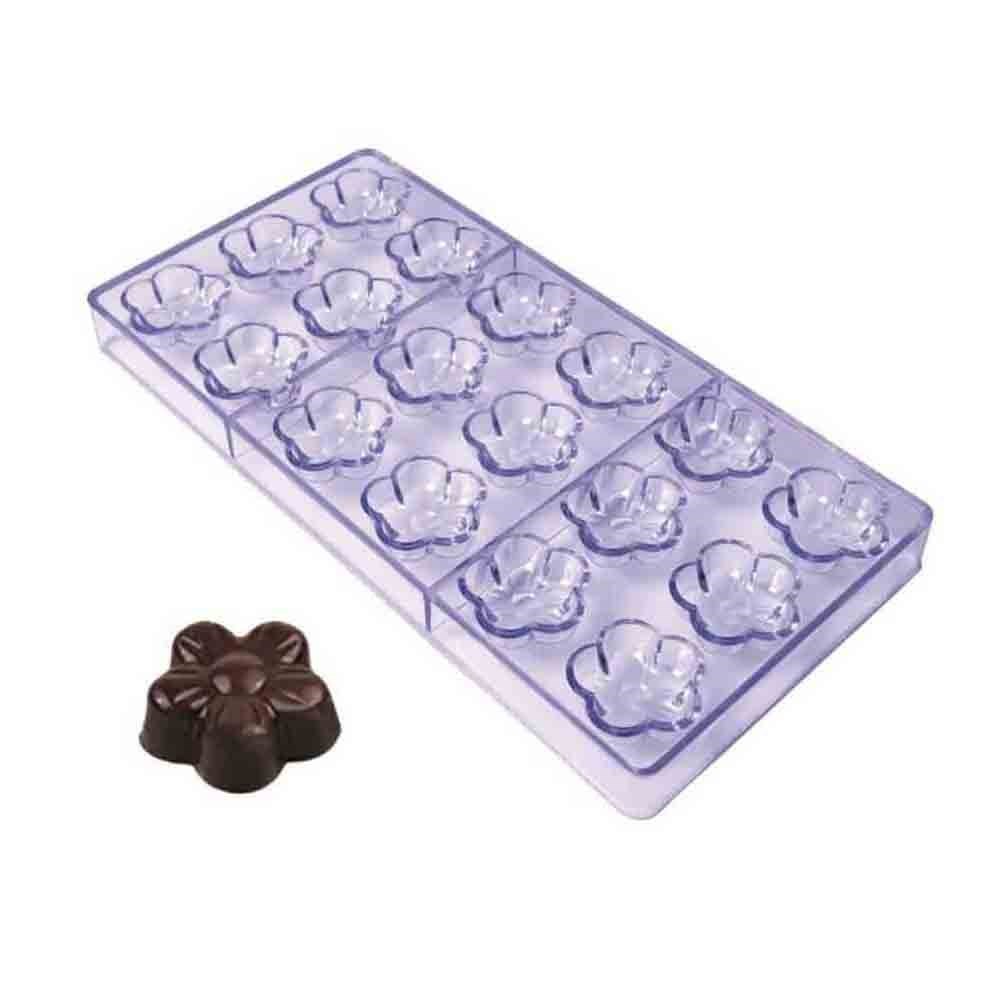 Polikarbon Çikolata Kalıbı Çiçek 27,5x13,5 cm