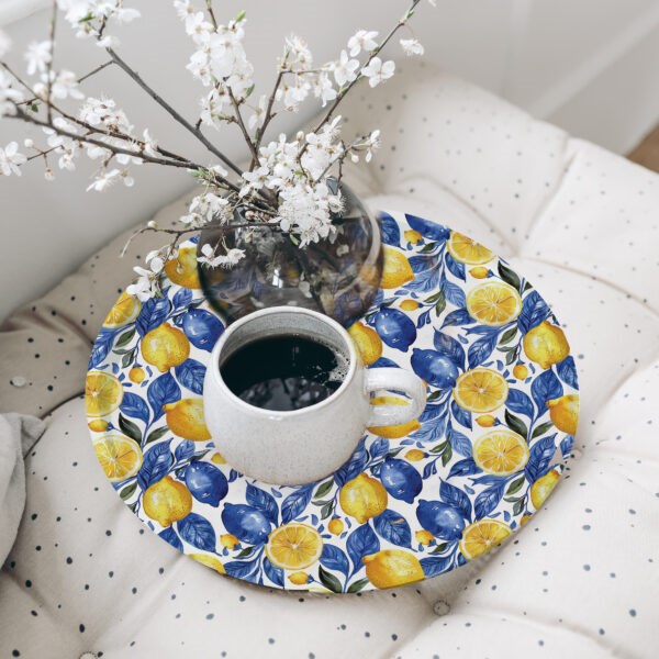 Deri Kaplama Kaydırmaz Tepsi 31 cm