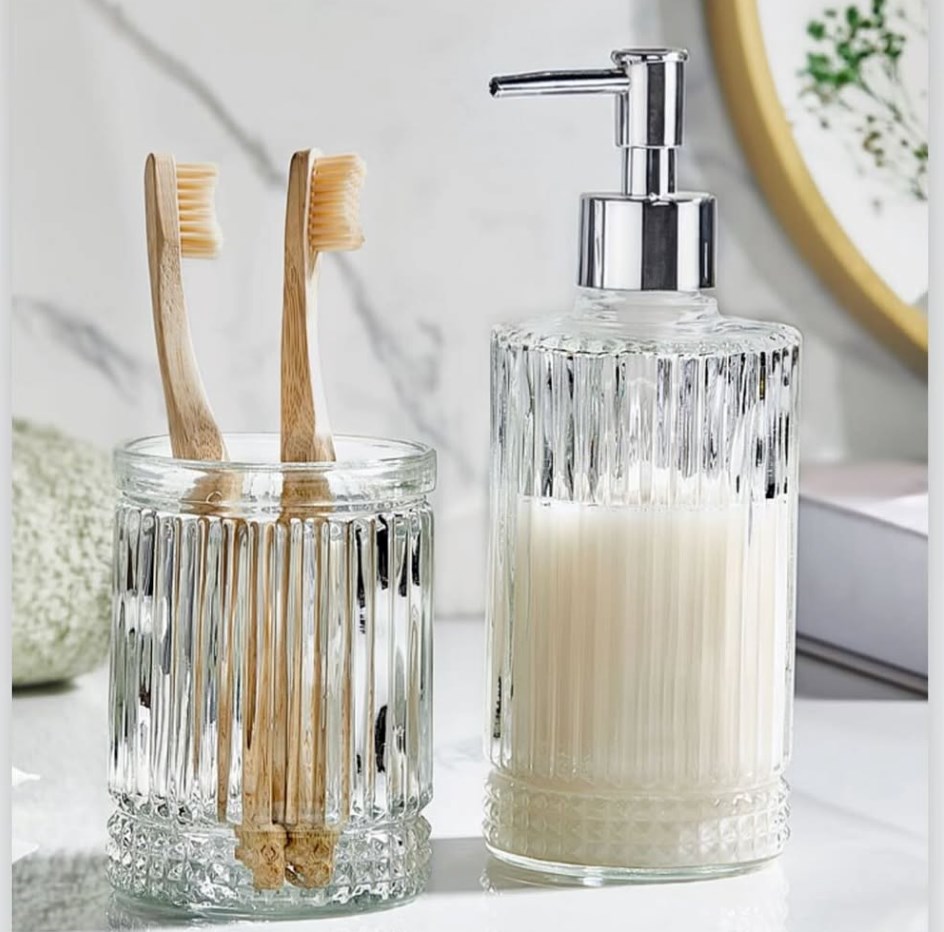 Cam sabunluk seti 2'li 