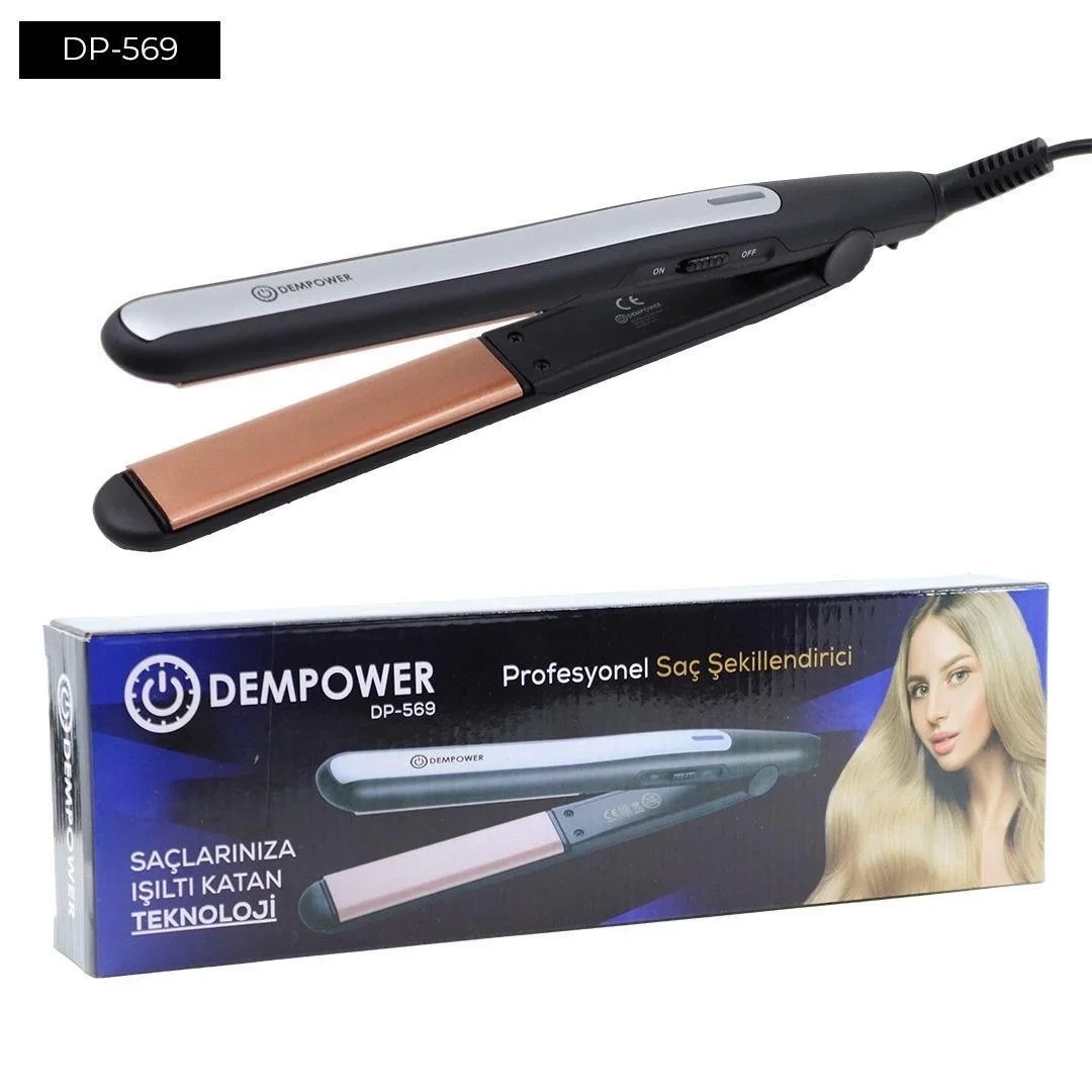 Dempower İnce Plaka Saç Düzleştirici - Pro Seramik Kaplama Şekillendirici