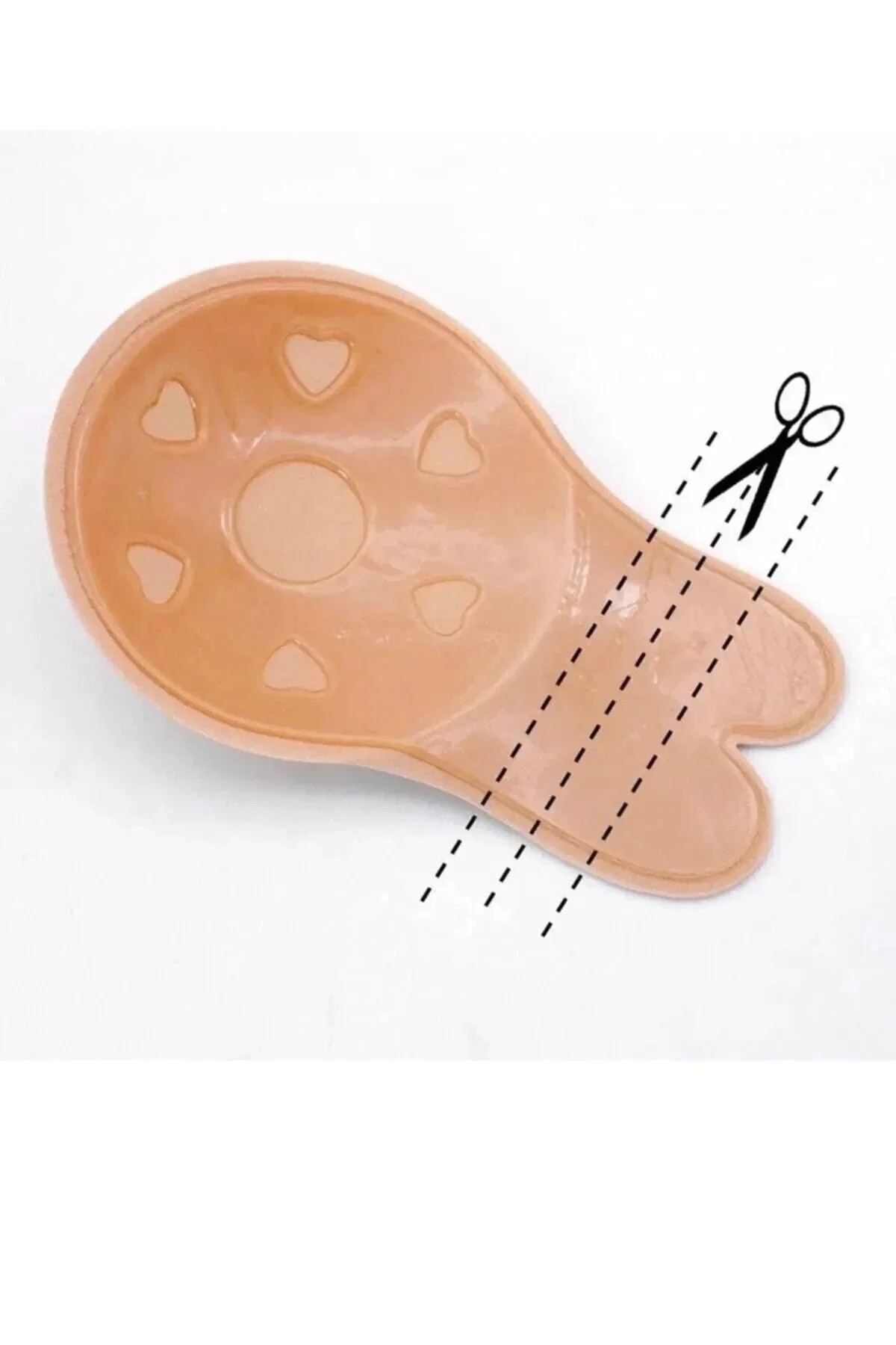 : Krem Göğüs Ucu Kapatıcı ve Dikleştirici Yeniden Kullanılabilir Hayalet Sütyen