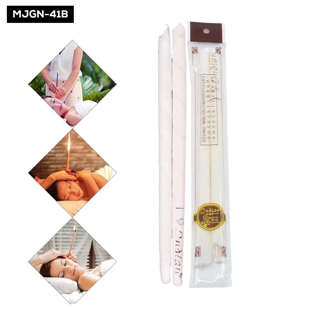 Beyaz Renk Aromaterapi Kulak Mumu | Doğal İçerikli Hijyen ve Rahatlama Seti