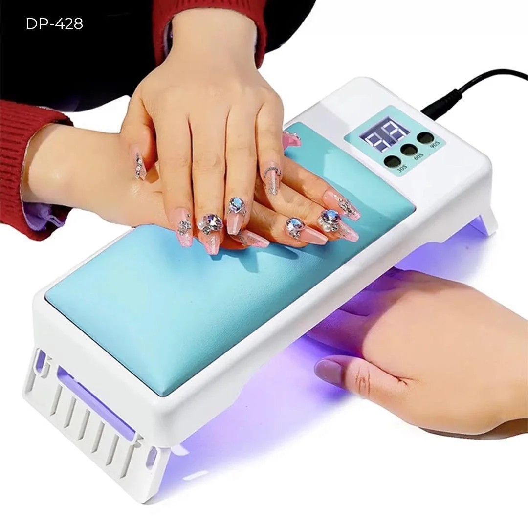 Dempower UV LED Işıklı Oje Kurutucu - Konforlu El Yastıklı Manikür Standı