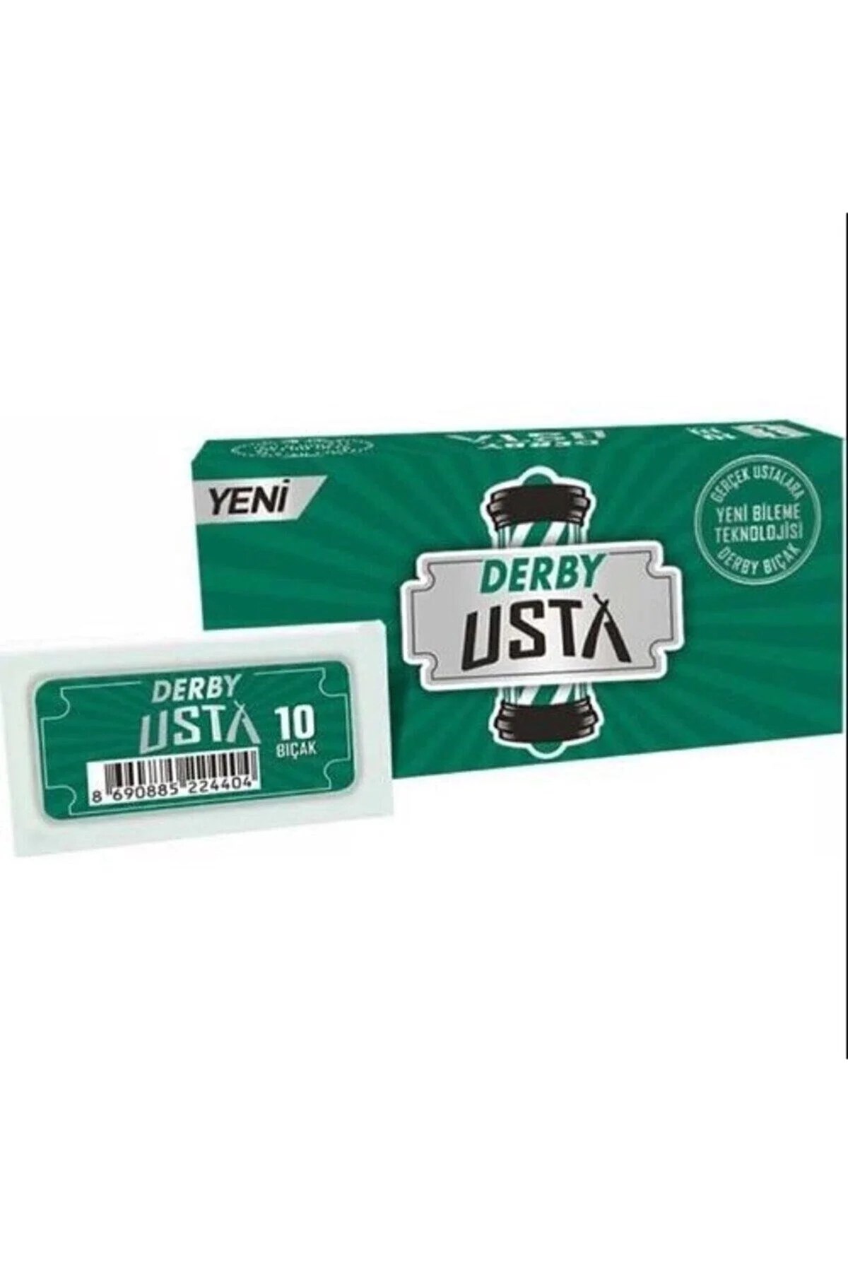 Derby Usta Yaprak Jilet Tam Bıçak 100'lü - Profesyonel Berber Tıraş Bıçağı