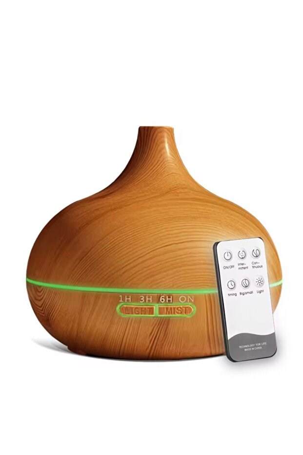 Aroma Difüzör Gece Işığı 7 Led Nemlendirici Kumandalı 550 ml Buhar Makinesi — Sonxshoop — görsel 2