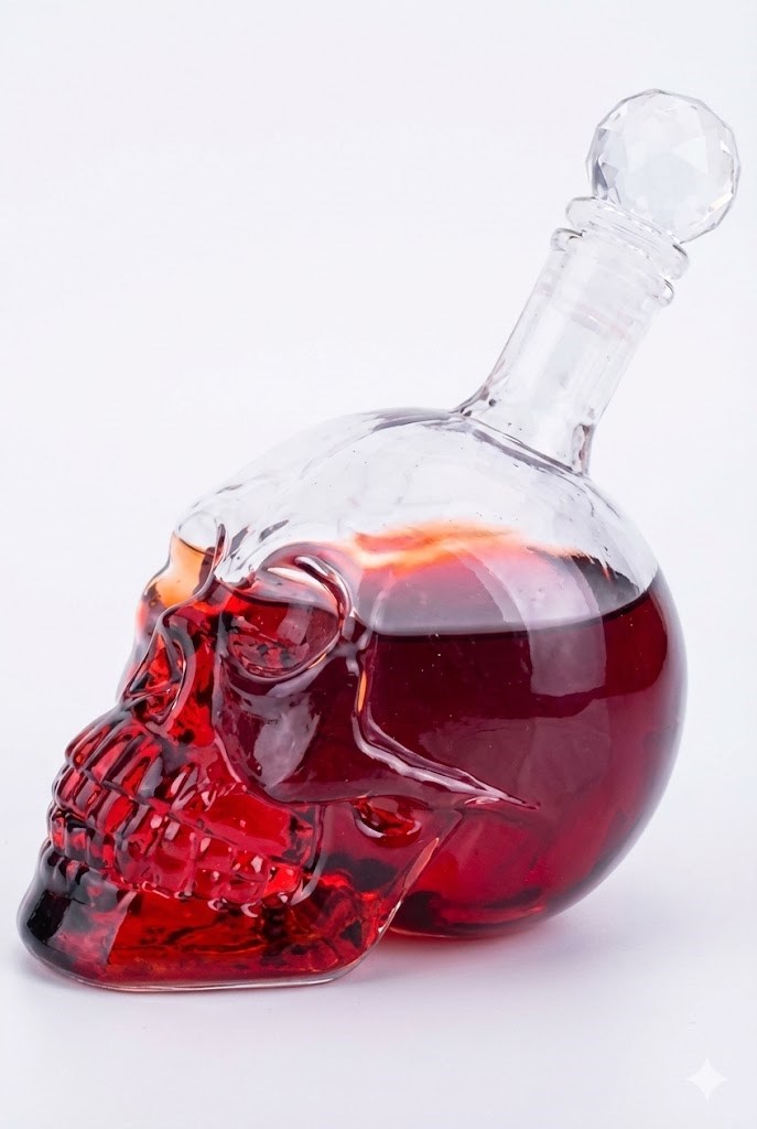 Crystal Head Kuru Kafa Cam Şişe Hediyelik Sürahi (350 ML) — Sonxshoop — görsel 5