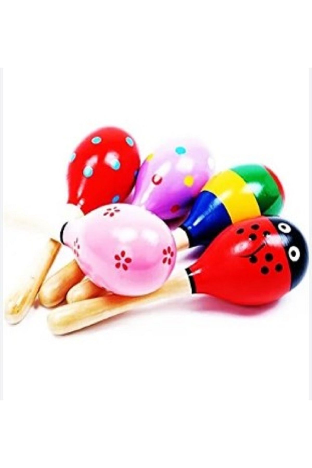 2'li Ahşap Marakas Seti