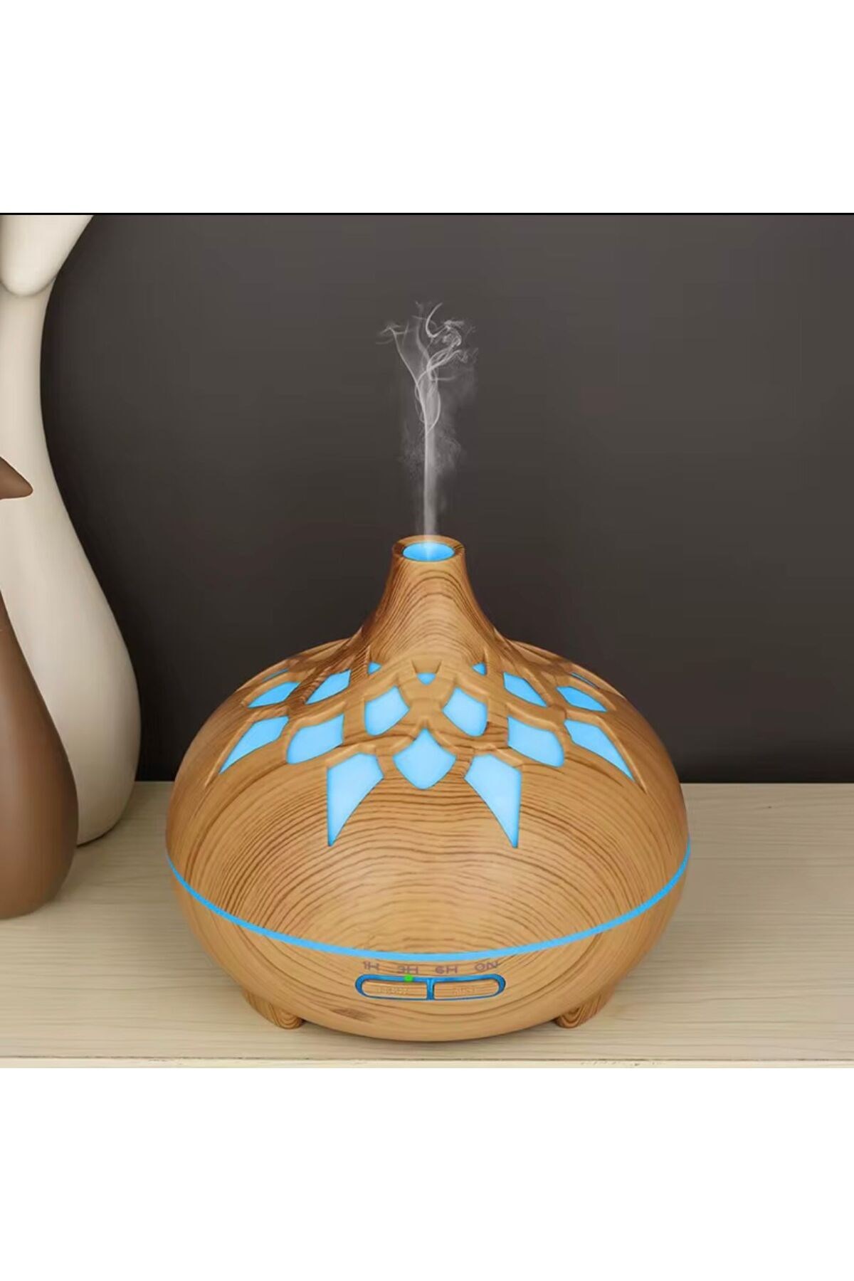 Aroma Difüzör Gece Işığı 7 Led DESENLİ Nemlendirici Kumandalı Buhar Makinesi 550 ml — Sonxshoop — görsel 4