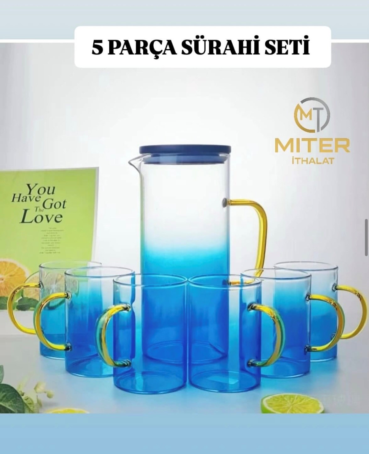 Miter 5 Parça Sürahi Seti