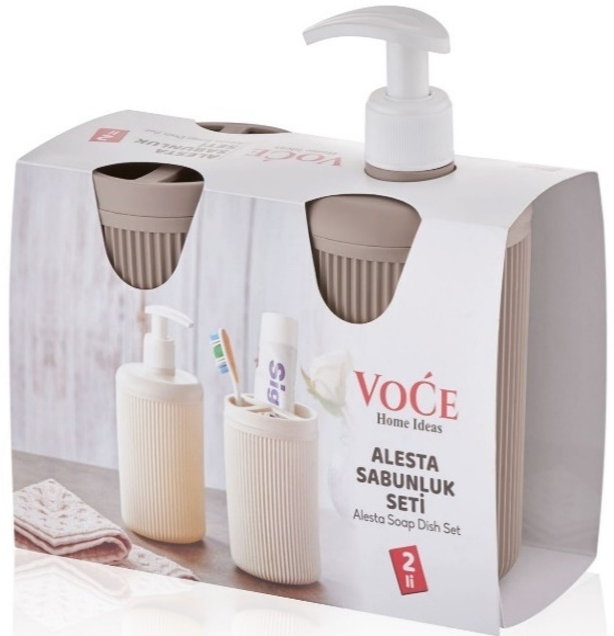 ALESTA 2'Lİ SABUNLUK SETİ