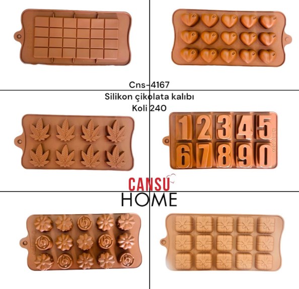 Silikon Çikolata Kalıpları