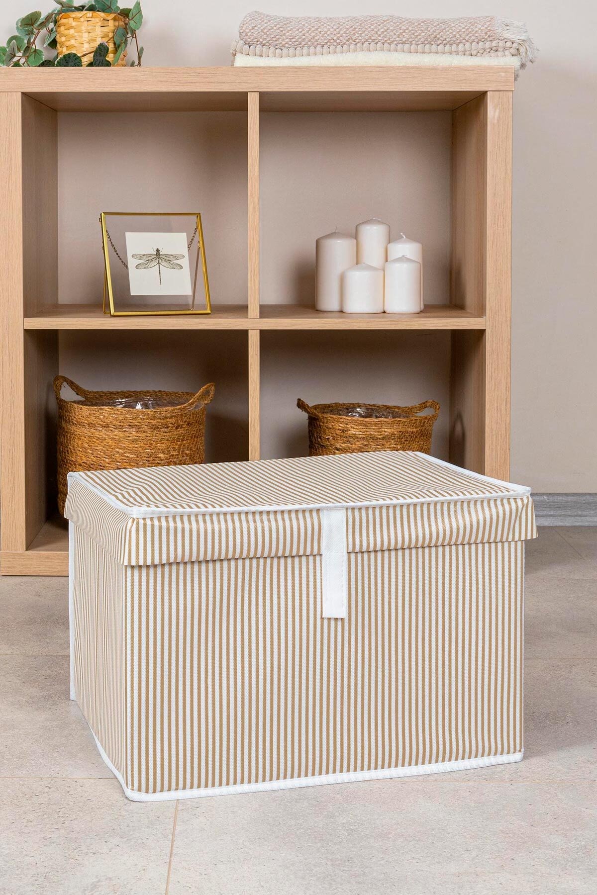 Kapaklı Çok Amaçlı ( Çamaşır-saklama-düzenleme Vb.) Hurç, Kutu Mini 40x30x26