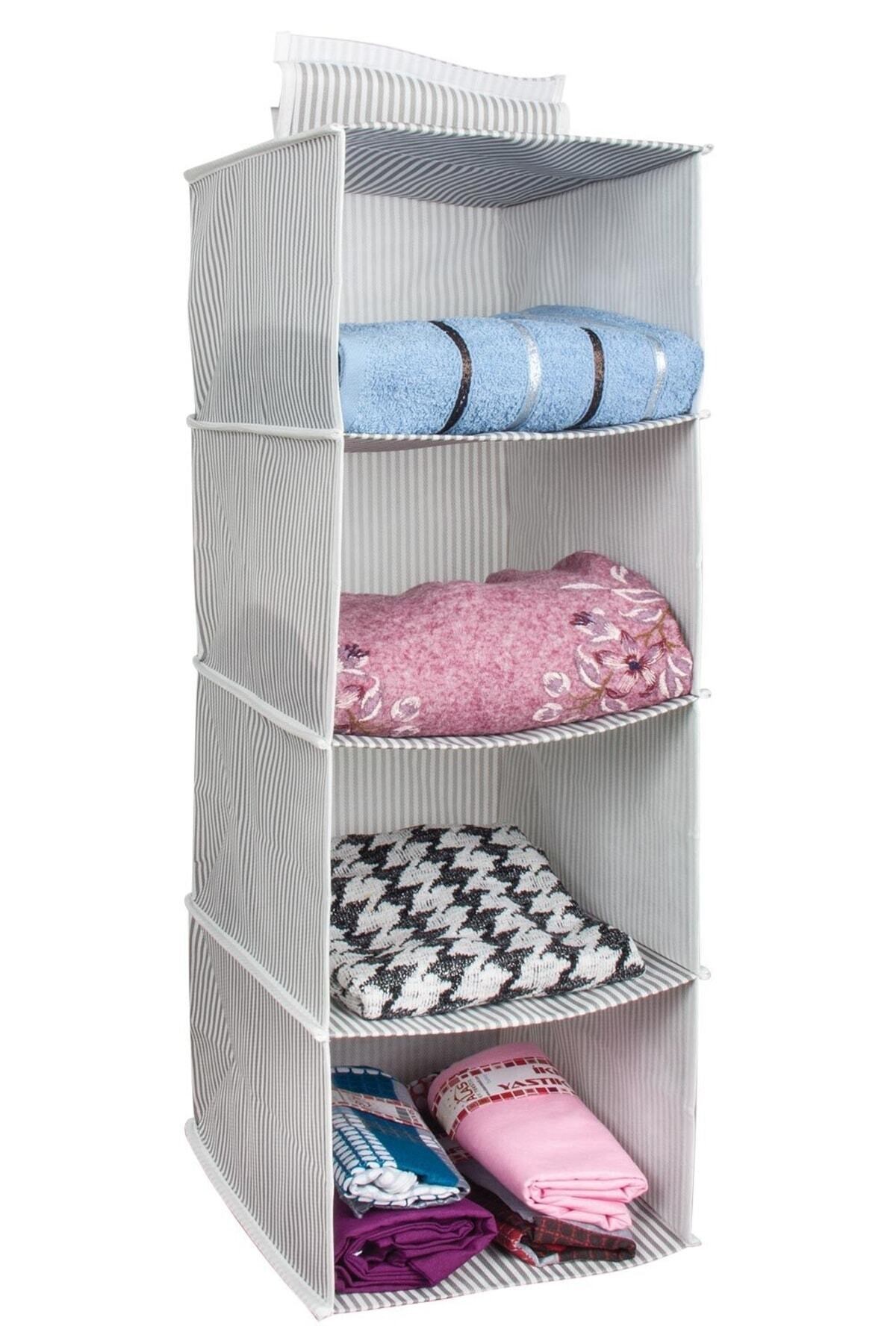 Dolap Içi 4 Raflı Çok Katlı Gardırop Düzenleyici Organizer