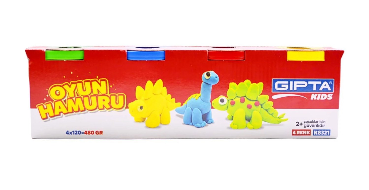 4 Renk Oyun Hamuru 4*120Gr
