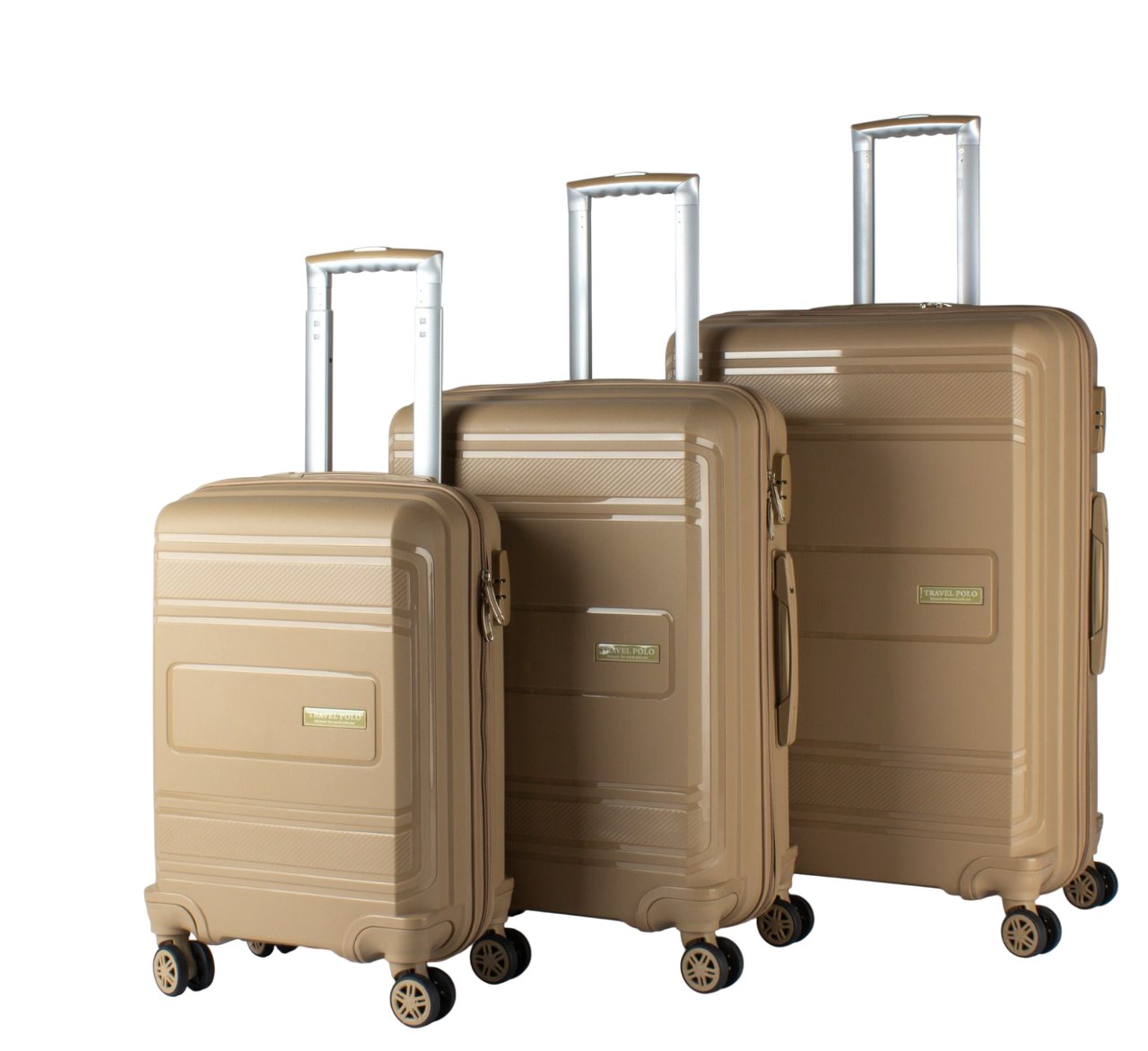 Pp-Silikon Plastik Valiz Vizon 3'Lü