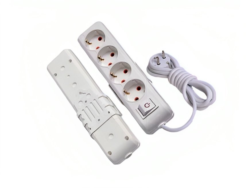 4 Lü Topraklı Grup Priz Anahtarlı 5 Mt