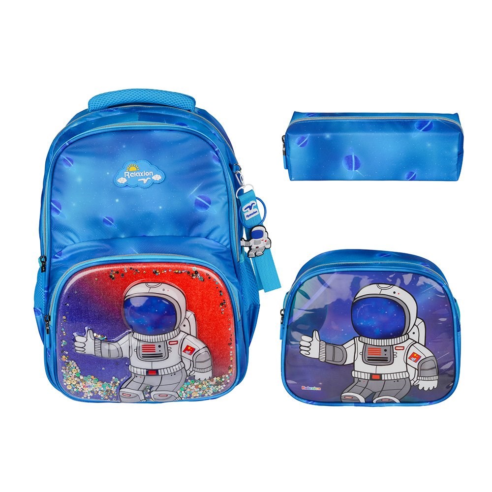 Relaxion İlkokul Çantası Astronot Mavi