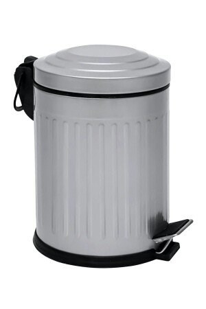 Vıntage Pedallı Çöp Kovası Gri 12 Lt