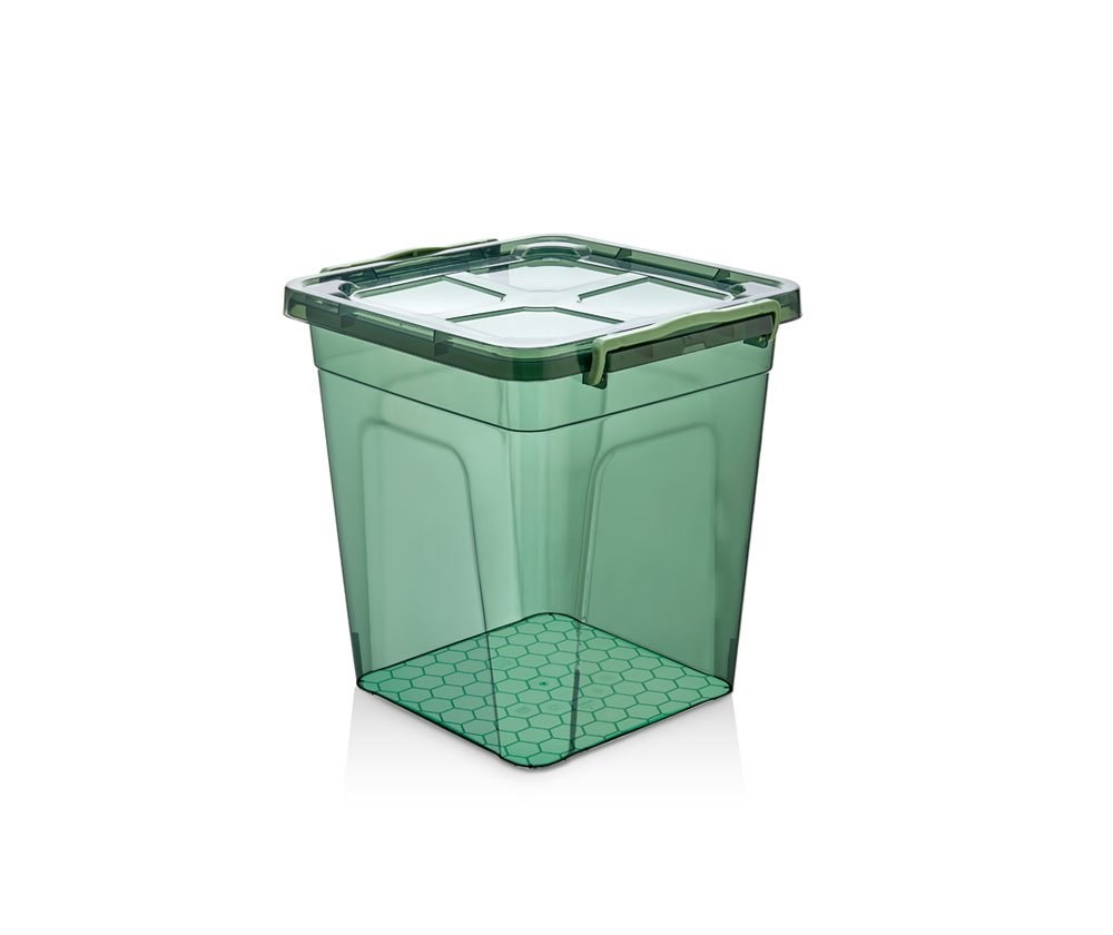 Green - 4 No Derin Erzak Saklama Kabı - 15 Lt