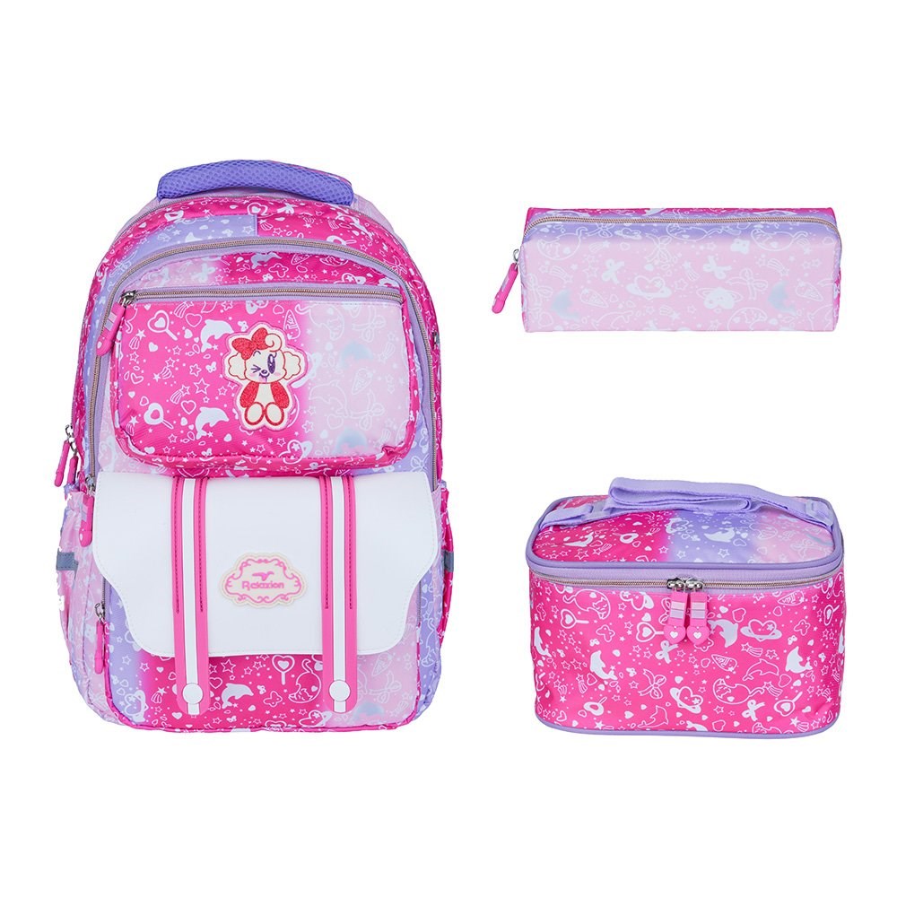 Relaxion İlkokul Çantası Pembe Toz Pembe